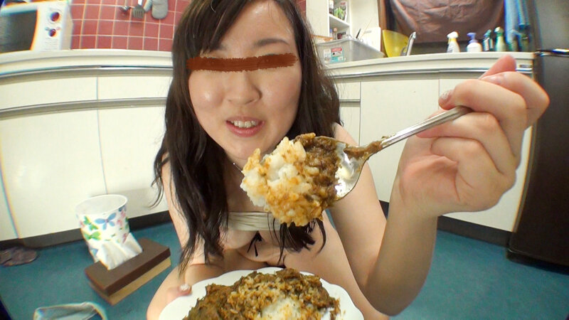 昨日食べた物をもう一度食べる！脱糞カレーライス！││ハイビジョン│h_189pc00059